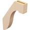 Ekena Millwork 3-inch W x 16-inch D x 22-inch H Del Monte Rough Cedar Woodgrain TimberThane Knee Brace, Primed BRCUR03X16X22DELRCPR - alternate 4